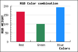 rgb background color #A863C1 mixer