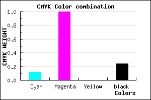 #A900C1 color CMYK mixer
