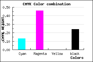 #A968C2 color CMYK mixer