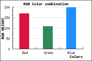 rgb background color #A96CC7 mixer
