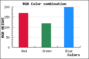 rgb background color #A976C6 mixer