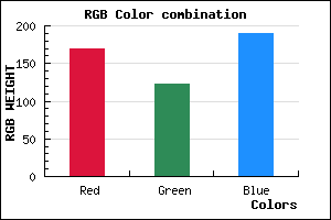 rgb background color #A97ABE mixer