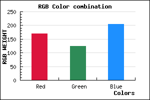 rgb background color #A97CCC mixer