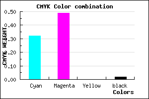#A97EF9 color CMYK mixer