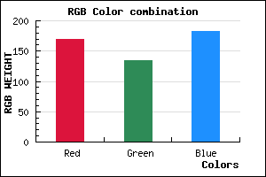 rgb background color #A986B6 mixer