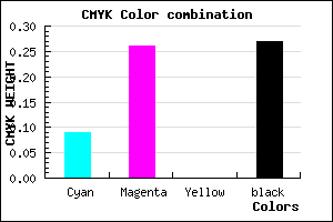 #A989B9 color CMYK mixer