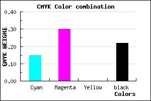 #A98AC6 color CMYK mixer