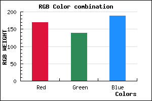 rgb background color #A98BBD mixer
