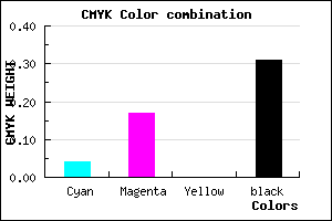 #A992B0 color CMYK mixer