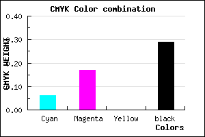 #A996B4 color CMYK mixer