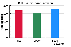 rgb background color #A997B1 mixer