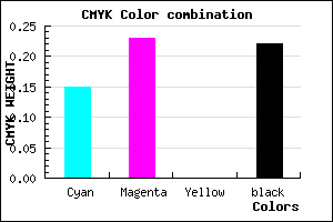 #A999C7 color CMYK mixer
