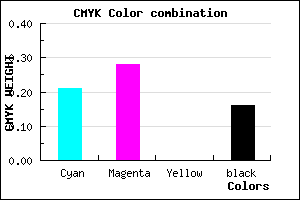 #A99BD7 color CMYK mixer