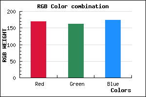rgb background color #A9A2AE mixer
