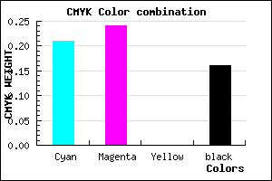 #A9A2D5 color CMYK mixer