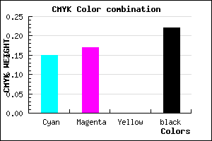 #A9A5C7 color CMYK mixer