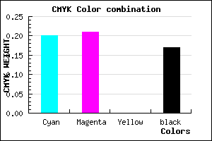 #A9A7D3 color CMYK mixer
