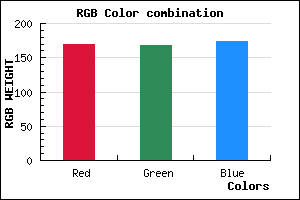 rgb background color #A9A8AE mixer