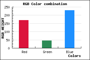 rgb background color #A92EE6 mixer