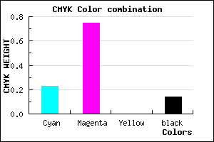 #A936DB color CMYK mixer