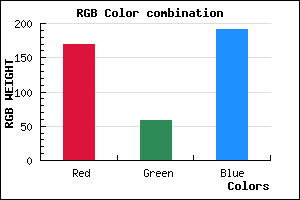 rgb background color #A93BBF mixer