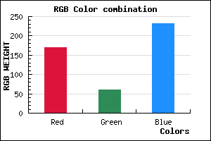 rgb background color #A93DE7 mixer
