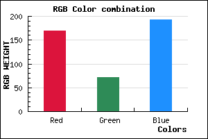rgb background color #A947C1 mixer