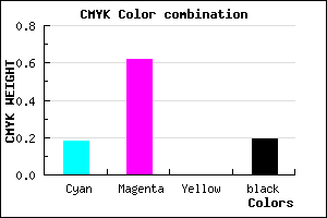 #A94FCF color CMYK mixer