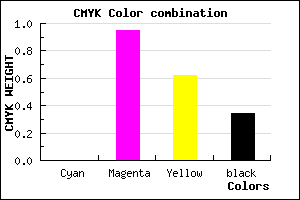 #A90941 color CMYK mixer