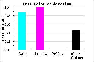 #11008B color CMYK mixer
