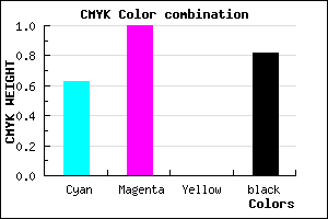#11002E color CMYK mixer