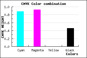 #110A8A color CMYK mixer