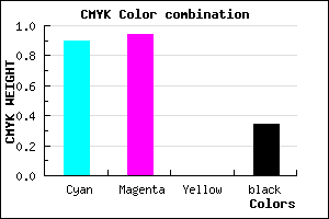 #110AA8 color CMYK mixer