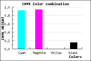 #110CD8 color CMYK mixer