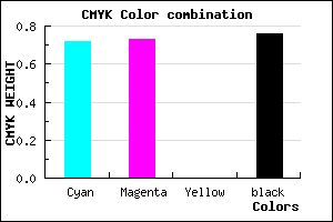 #11103C color CMYK mixer