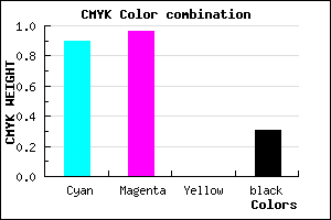 #1107B1 color CMYK mixer