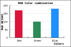 rgb background color #AA64B4 mixer
