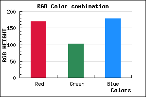 rgb background color #AA66B2 mixer