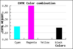 #AA69D3 color CMYK mixer