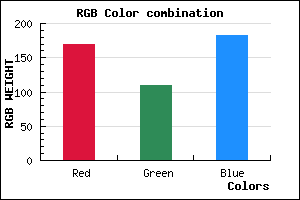 rgb background color #AA6DB7 mixer