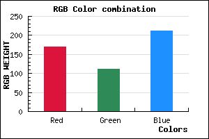 rgb background color #AA6FD3 mixer