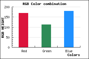 rgb background color #AA70B4 mixer