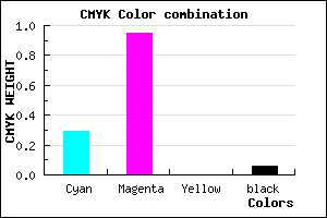 #AA0CF0 color CMYK mixer