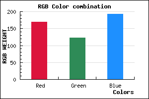 rgb background color #AA7BC1 mixer