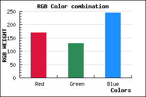 rgb background color #AA81F5 mixer