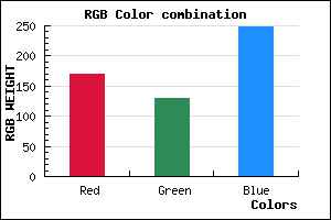 rgb background color #AA81F9 mixer
