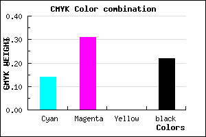 #AA88C6 color CMYK mixer