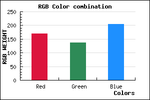 rgb background color #AA89CD mixer