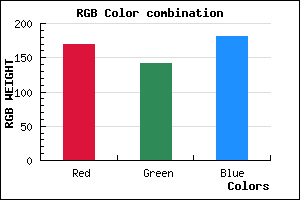 rgb background color #AA8DB5 mixer