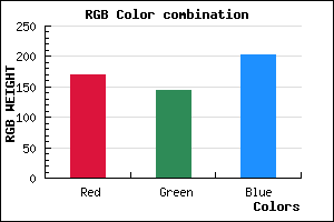 rgb background color #AA91CB mixer